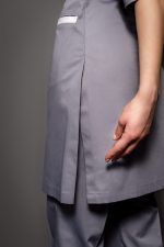 Casacca Donna Flavia Grey, casacca manica corta, divisa, abiti da lavoro, casacca personale domestico